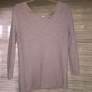 Light purple lightweight 3/4 sleeve sweater